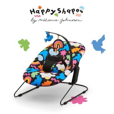 Шезлонг-гойдалка Kinderkraft Calmee Happy Shapes (KBCALM00HAP0000) KBCALM00HAP0000 фото