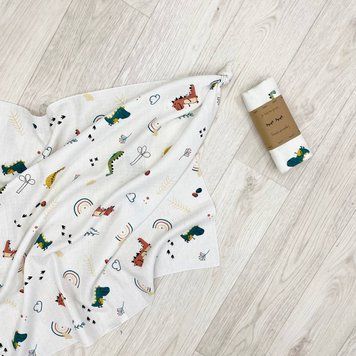 Пелюшка муслін Динозаври &mdash; купити в Bubbleshop