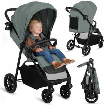 Прогулянкова коляска Lionelo EMERALD GREEN FOREST &mdash; купити в Bubbleshop