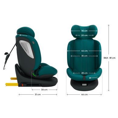 Автокрісло Kinderkraft i-Grow 2 Plus i-Size Green (KCIGRO02GREPL00) &mdash; купити в Bubbleshop