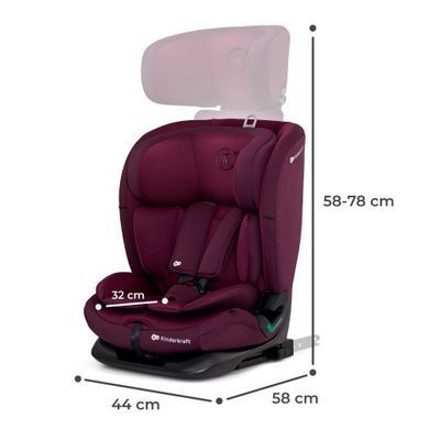 Автокрісло Kinderkraft Oneto3 i-Size Cherry Pearl (KCONE300RED0000) &mdash; купити в Bubbleshop