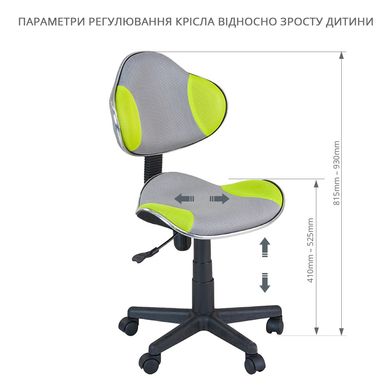 Дитяче крісло FunDesk LST3 Green-Grey 420746446 фото