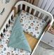 Змінна постіль Baby Dream Леви з веселками мята