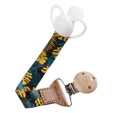 Універсальна стрічка для пустушки, Листочки Akuku A0583 &mdash; купити в Bubbleshop