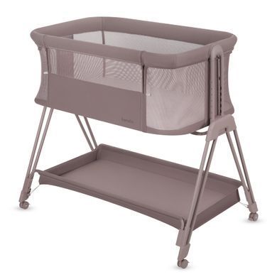 Ліжечко приставне Lionelo LUNA BEIGE TAUPE &mdash; купити в Bubbleshop