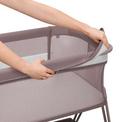 Ліжечко приставне Lionelo LUNA BEIGE TAUPE &mdash; купити в Bubbleshop