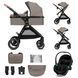 Універсальна коляска 3 в 1 Kinderkraft Esme Pro Sand Beige (KSESME00BEG300N)