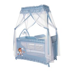 Ліжко — манеж із балдахіном Lorelli Magic Sleep Blue 10080482169 фото