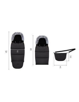 Конверт для коляски MoMi SARDI Black &mdash; купити в Bubbleshop