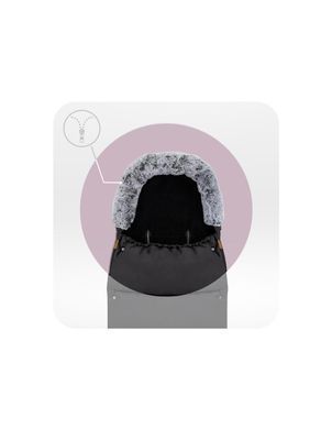 Конверт для коляски MoMi SARDI Black &mdash; купити в Bubbleshop