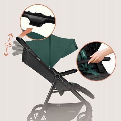 Прогулянкова коляска Lionelo MIRA GREEN EMERALD &mdash; купити в Bubbleshop