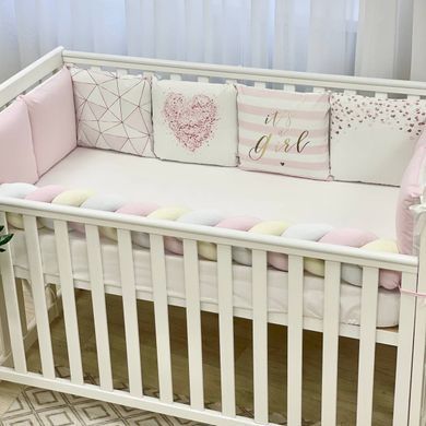 Бортики Арт Дизайн Геометрія рожева &mdash; купити в Bubbleshop