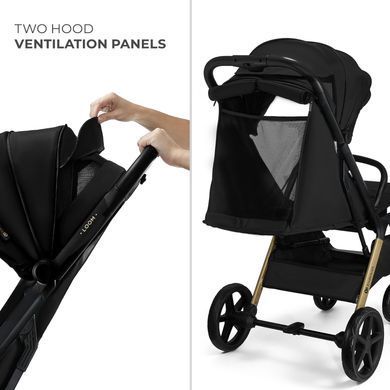 Прогулянкова коляска Kinderkraft Loom Black (KSLOOM00BLK00BS) &mdash; купити в Bubbleshop