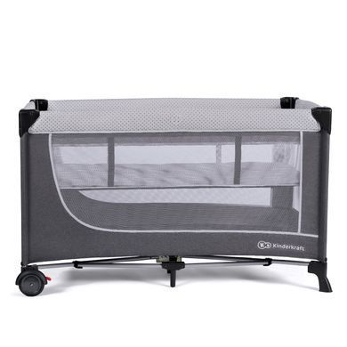 Ліжко-манеж Kinderkraft Leody Grey (KCLEOD00GRY0000) &mdash; купити в Bubbleshop