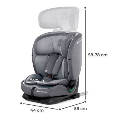 Автокрісло Kinderkraft Oneto3 i-Size Cool Grey (KCONE300GRY0000) &mdash; купити в Bubbleshop