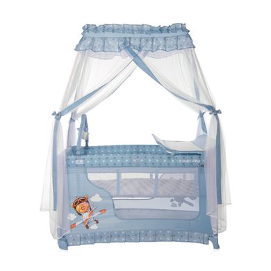 Кровать - манеж с балдахином Lorelli Magic Sleep Blue 10080482169 фото