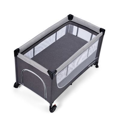 Ліжко-манеж Kinderkraft Leody Grey (KCLEOD00GRY0000) &mdash; купити в Bubbleshop