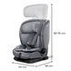 Автокрісло Kinderkraft Oneto3 i-Size Cool Grey (KCONE300GRY0000)