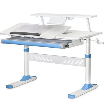 Дитячий стіл ErgoKids TH-310 з полицею S30 Blue  &mdash; купити в Bubbleshop