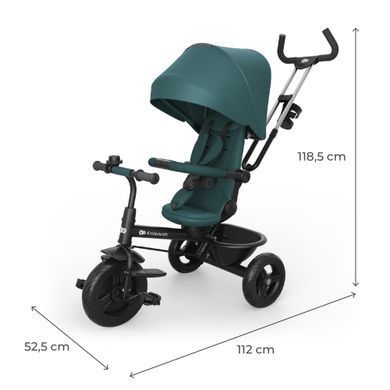 Триколісний велосипед Kinderkraft Aston 2 Plus Green (KRASTO02GREPL00) &mdash; купити в Bubbleshop