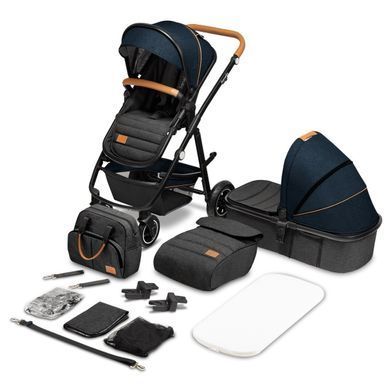 Універсальна коляска 2 в 1 Lionelo AMBER BLUE NAVY &mdash; купити в Bubbleshop