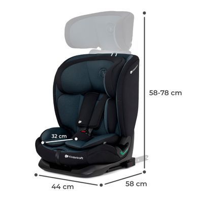 Автокрісло Kinderkraft Oneto3 i-Size Graphite Black (KCONE300BLK0000) &mdash; купити в Bubbleshop