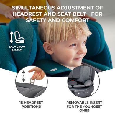 Автокрісло Kinderkraft Oneto3 i-Size Graphite Black (KCONE300BLK0000) &mdash; купити в Bubbleshop