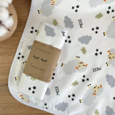 Пелюшка непромокаюча Овечки сірі &mdash; купити в Bubbleshop