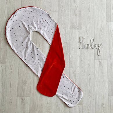 Чохол подушки для вагітних Трикутники теракот &mdash; купити в Bubbleshop