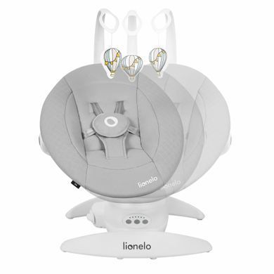 Крісло-гойдалка Lionelo IRIS GREY CONCRETE &mdash; купити в Bubbleshop
