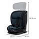 Автокрісло Kinderkraft Oneto3 i-Size Graphite Black (KCONE300BLK0000)