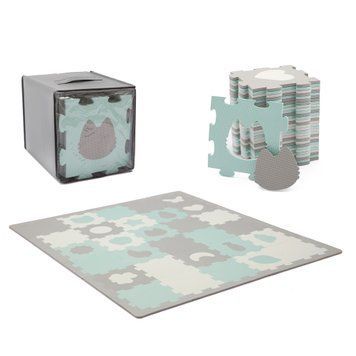 Килимок-пазл Kinderkraft Luno Shapes Mint, 30 елементів (KPLUSH00MIN0000) &mdash; купити в Bubbleshop