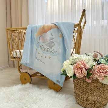 Плед+ковдра 2 в1 Колекція №8 Слоник &mdash; купити в Bubbleshop