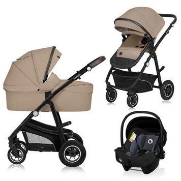 Універсальна коляска 3 в 1 Lionelo BIANKA 3IN1 BEIGE SAND &mdash; купити в Bubbleshop