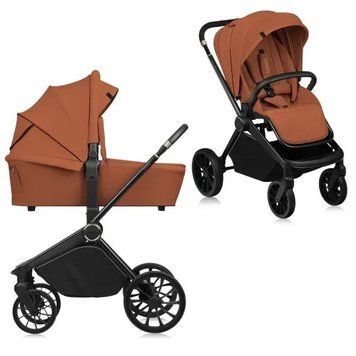 Універсальна коляска 2 в 1 Lionelo MIKA PLUS 2IN1 BROWN RUST &mdash; купити в Bubbleshop