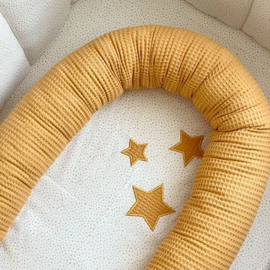 Кокон Stars поплін/вафля гірчиця &mdash; купити в Bubbleshop