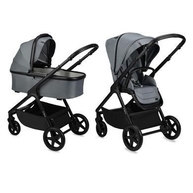 Коляска універсальна 2 в 1 MoMi GISELLE Gray &mdash; купити в Bubbleshop