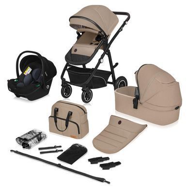 Універсальна коляска 3 в 1 Lionelo BIANKA 3IN1 BEIGE SAND &mdash; купити в Bubbleshop