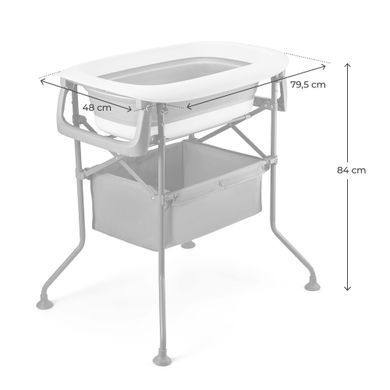 Столик для пеленання з ванночкою Kinderkraft Bubbly Grey (KABUBB00GRY0000) &mdash; купити в Bubbleshop