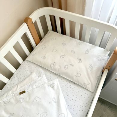 Змінна постіль Baby Mix Їжачки сірі &mdash; купити в Bubbleshop