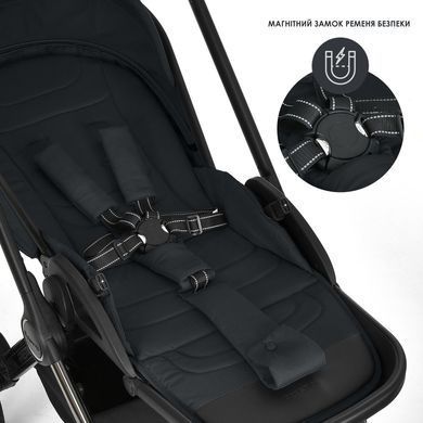 Коляска універсальна 2в1 El Camino PRESTIGE ME 1124-3 Black &mdash; купити в Bubbleshop