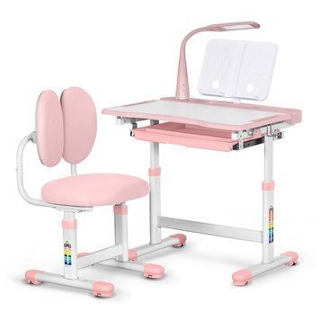Комплект меблів Evo-Kids (стіл+крісло+полиця+лампа) BD-20 PN &mdash; купити в Bubbleshop