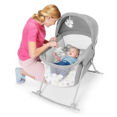 Люлька-качалка 3 в 1 Kinderkraft Lovi Grey (KKLLOVIGRY0000) &mdash; купити в Bubbleshop