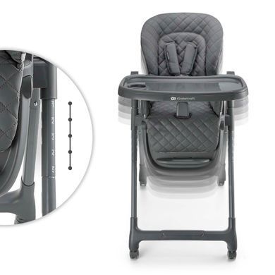 Стільчик для годування Kinderkraft Tulo Grey (KHTULO00GRY0000) &mdash; купити в Bubbleshop