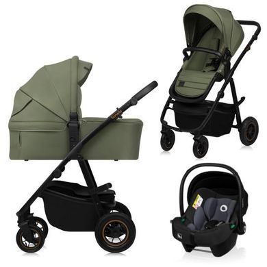 Універсальна коляска 3 в 1 Lionelo AMBER PLUS GREEN FOREST &mdash; купити в Bubbleshop