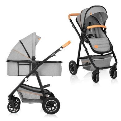 Універсальна коляска 2 в 1 Lionelo AMBER GREY STONE &mdash; купити в Bubbleshop