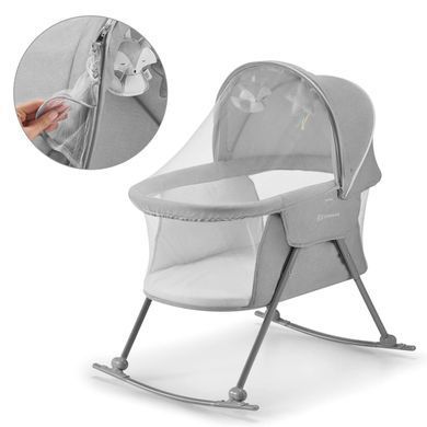 Люлька-качалка 3 в 1 Kinderkraft Lovi Grey (KKLLOVIGRY0000) &mdash; купити в Bubbleshop