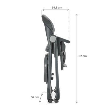 Стільчик для годування Kinderkraft Tulo Grey (KHTULO00GRY0000) &mdash; купити в Bubbleshop