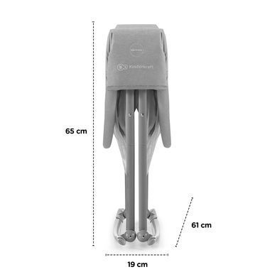 Люлька-качалка 3 в 1 Kinderkraft Lovi Grey (KKLLOVIGRY0000) &mdash; купити в Bubbleshop
