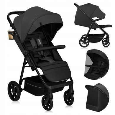 Прогулянкова коляска Lionelo MIRA GREY GRAPHITE &mdash; купити в Bubbleshop